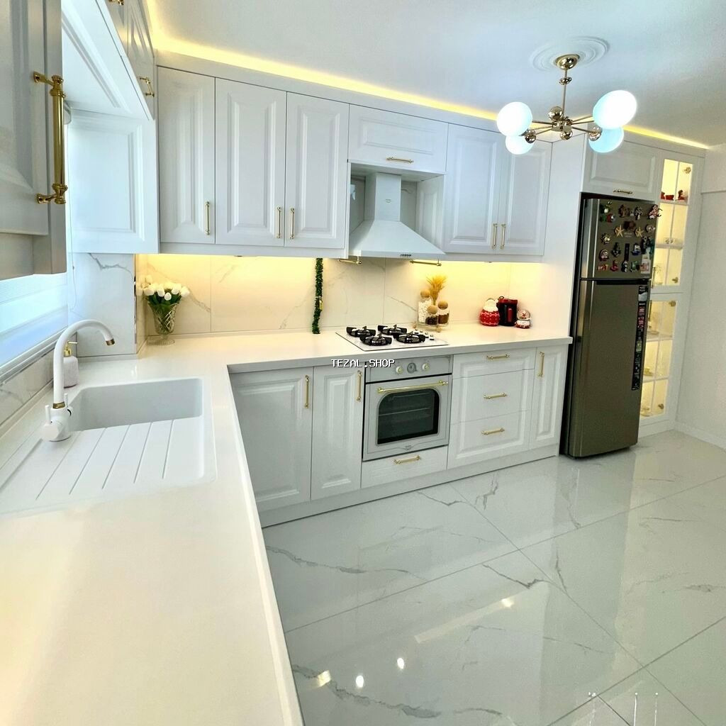 Sifarişlə mətbəx dəsti, Özü çəkən petlələr, Mat laminat, Kredit var, Ünvandan götürmə, Pulsuz çatdırılma, Ödənişli çatdırılma - şəkil 4