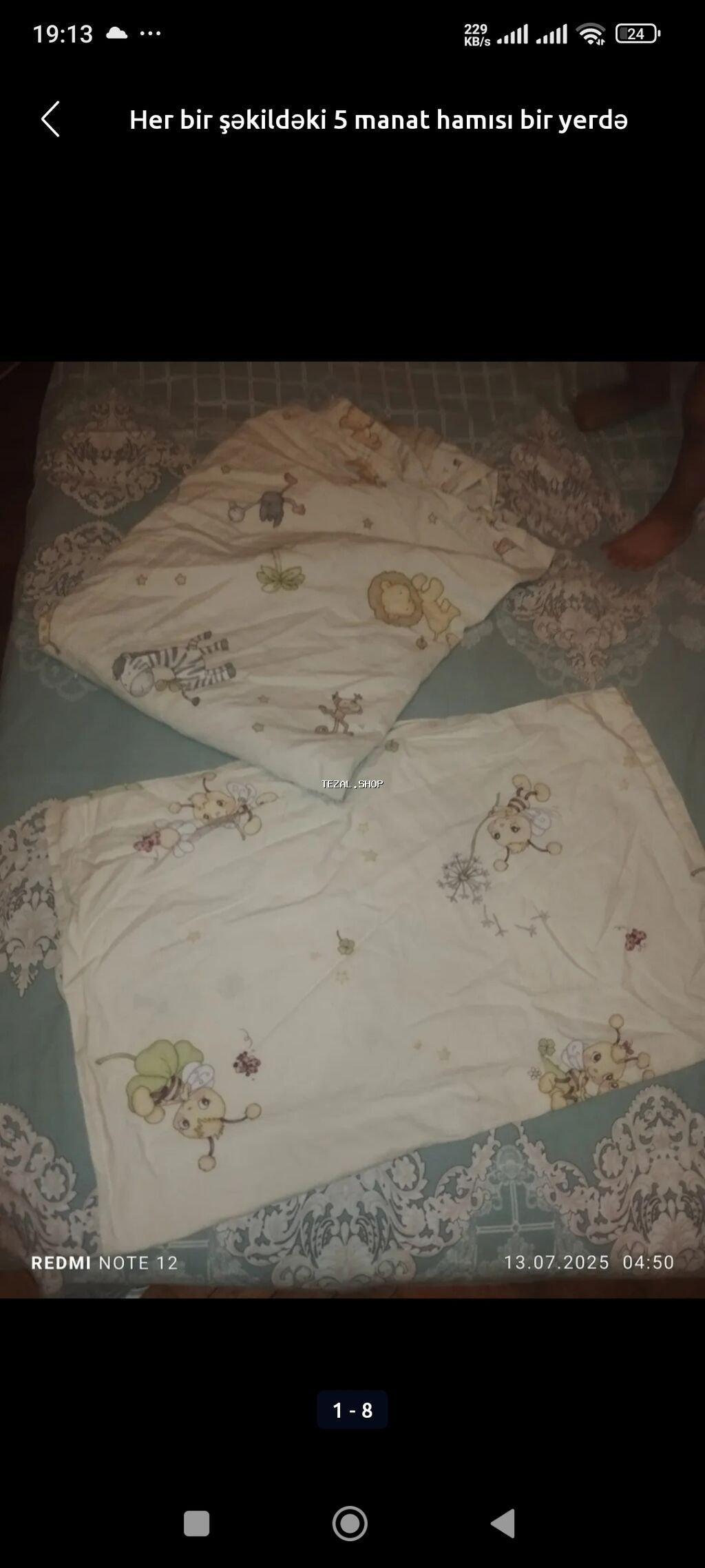 Uşaq üçün yorğan dest pambıq parçadan tecılı satılır zəhmət olmasa