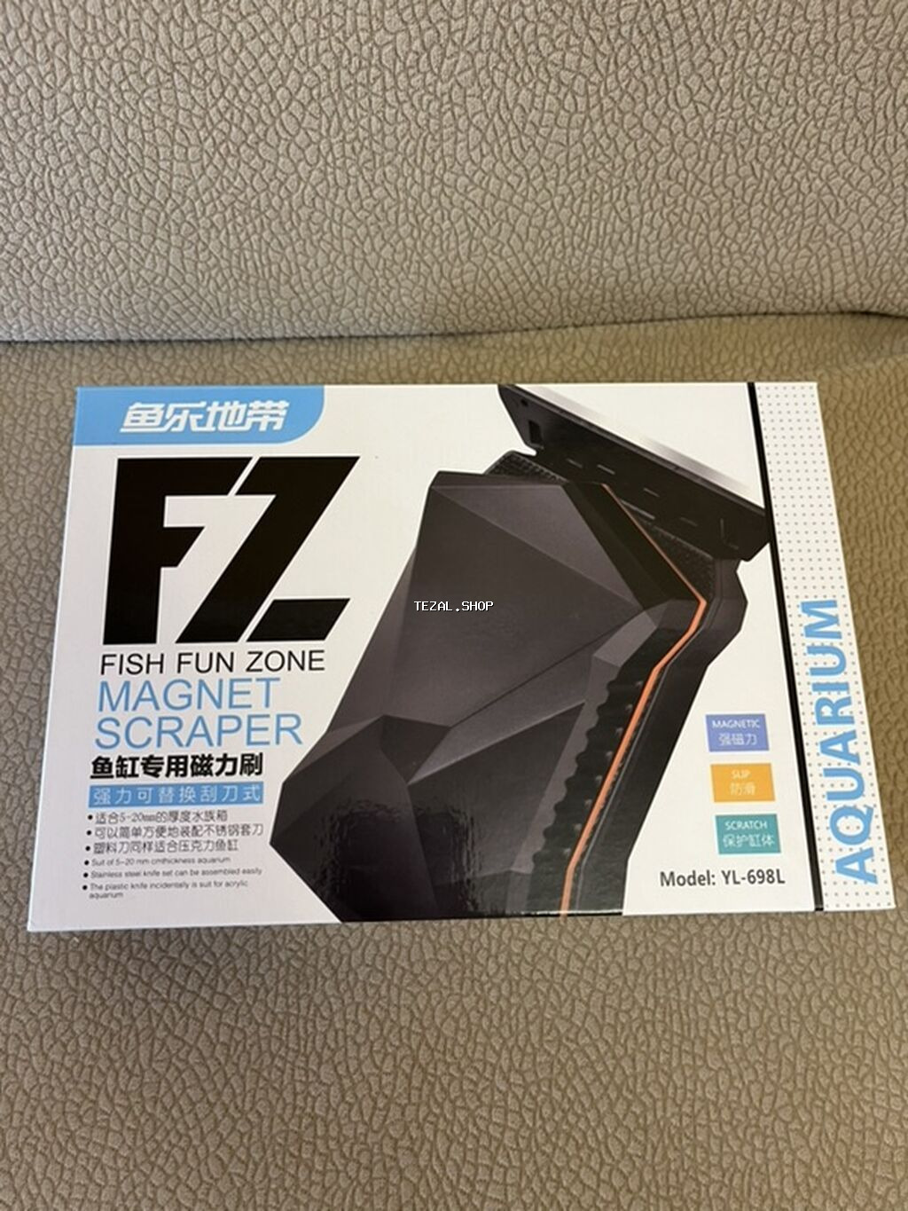 FZ Fish Fun Zone Magnet Scraper – akvarium üçün maqnitli şüşə