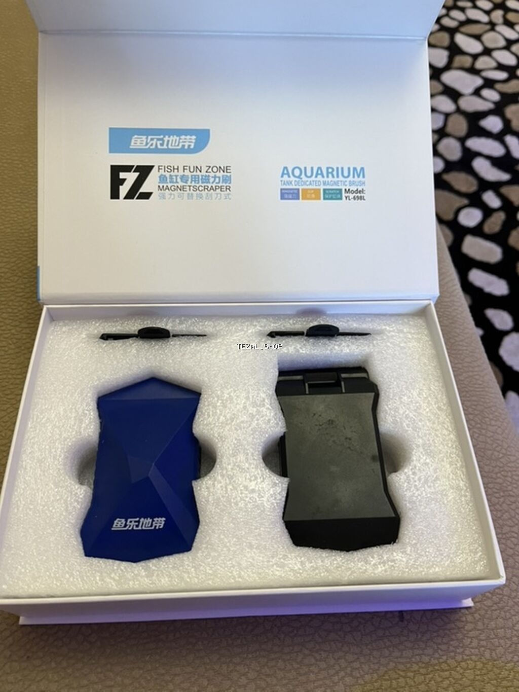 FZ Fish Fun Zone Magnet Scraper – akvarium üçün maqnitli şüşə - şəkil 2