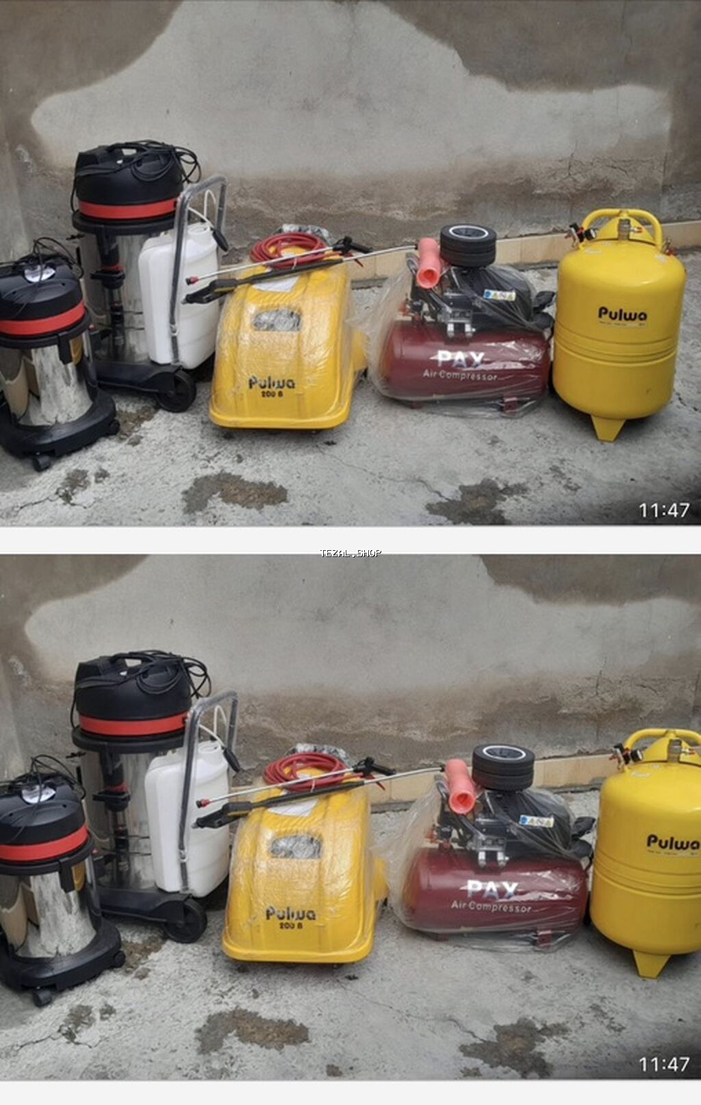 Avtoyuma avadanlıqları dəsti Tərkib: - İki ədəd sənaye tipli tozsoran