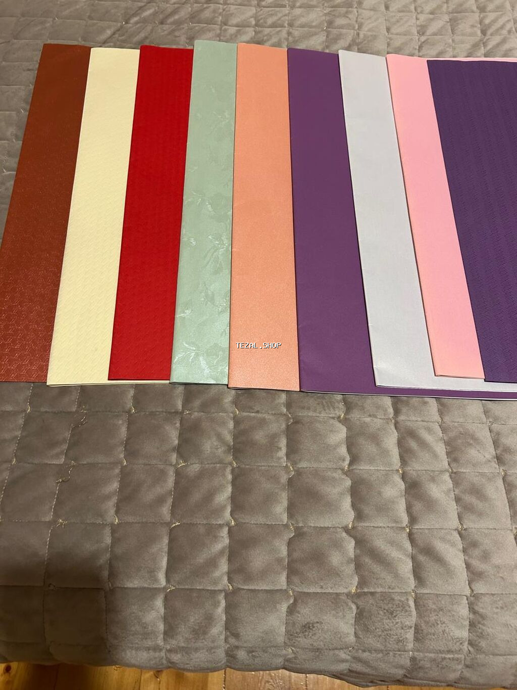 Dekorativ rəngli kağız dəsti - Müxtəlif rəng və naxışlarda dekor/əl - şəkil 2