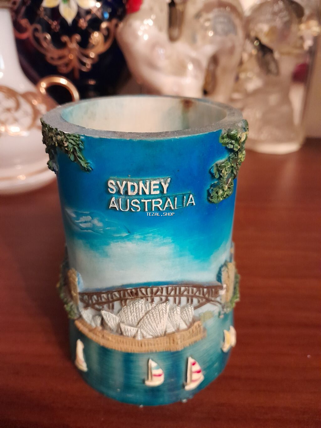 Sydney, Australia temalı dekorativ qələm qabı/kalemlik - Material