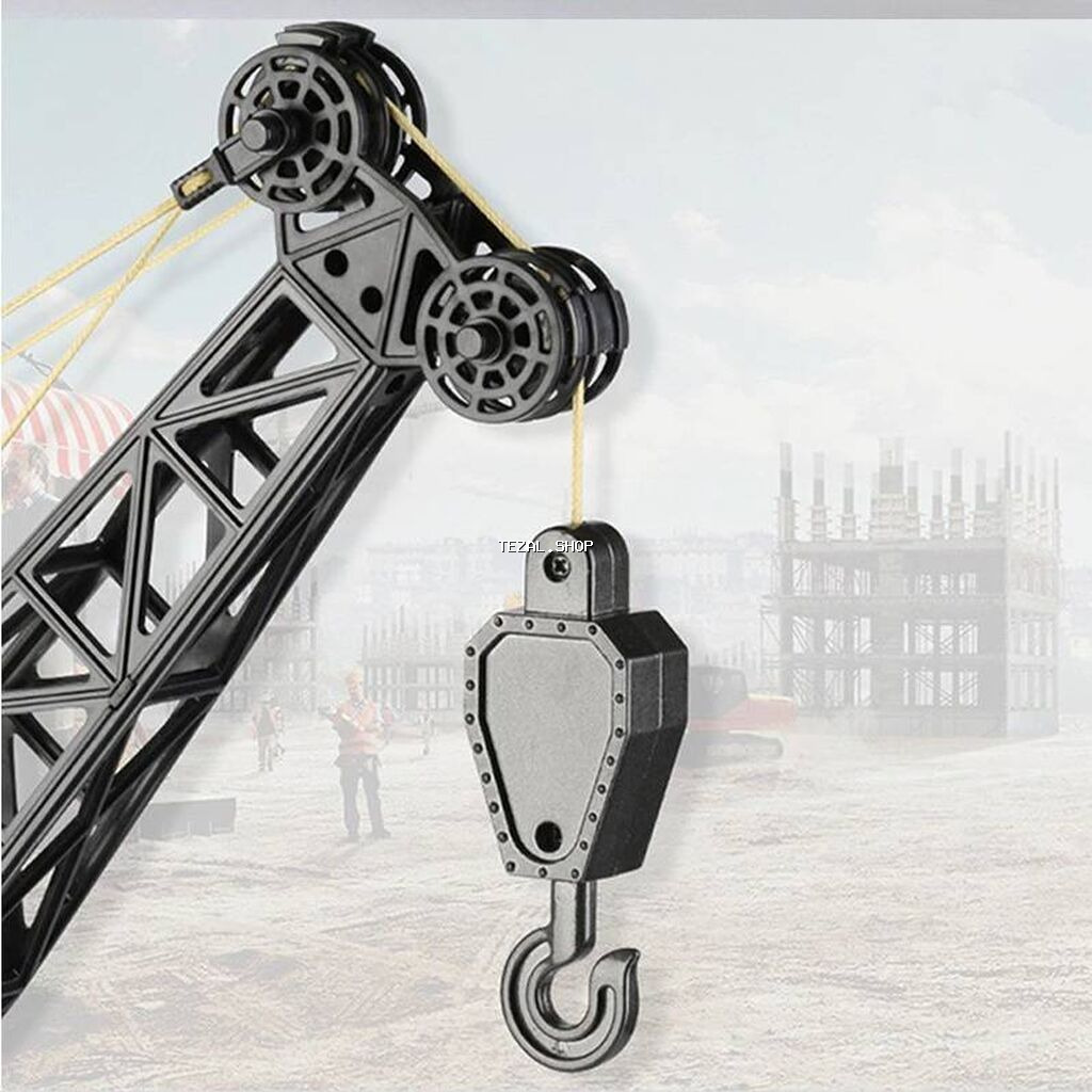 Huina 1572 RC Crane. Oyuncaq pultla idare edile bilen kran. Bütün - şəkil 2