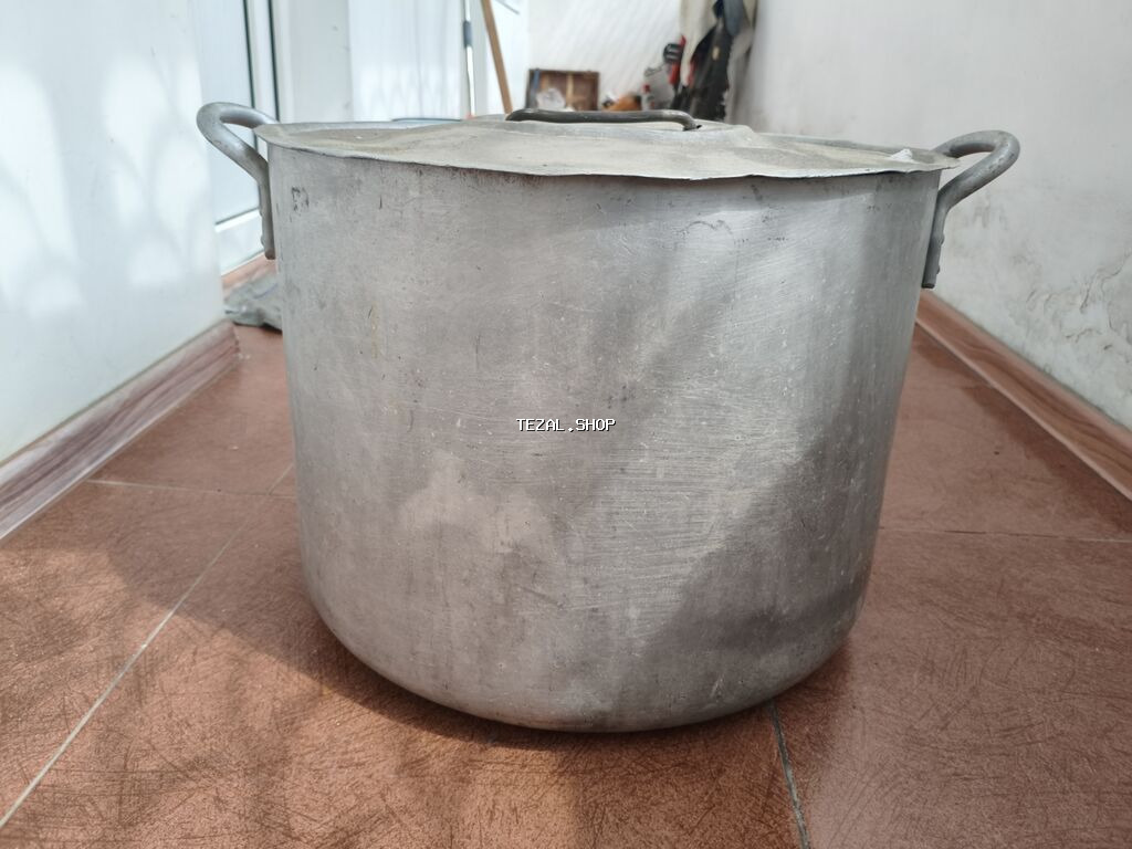 Qazan, rəng - Gümüşü, Alüminium, 5-dən çox l, SSRİ - şəkil 2