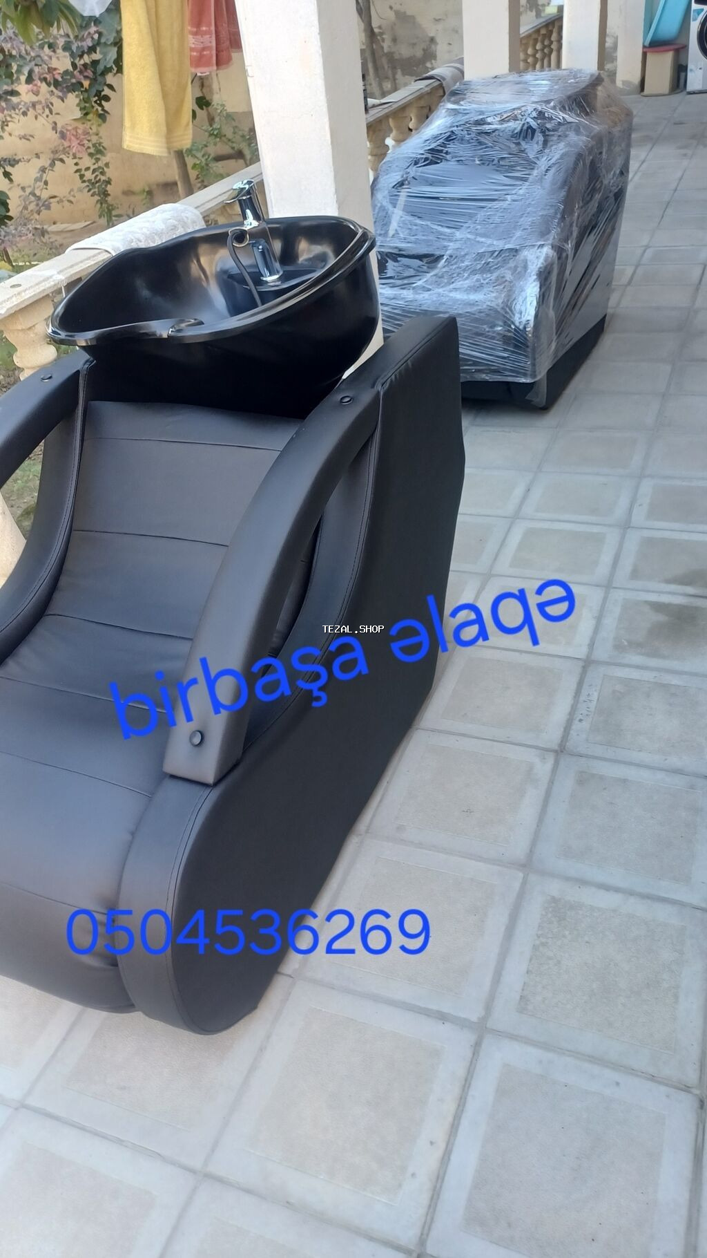 Gözəllik salonu üçün mebel dəsti Tərkib: - Saç yuma stolu: qara - şəkil 3