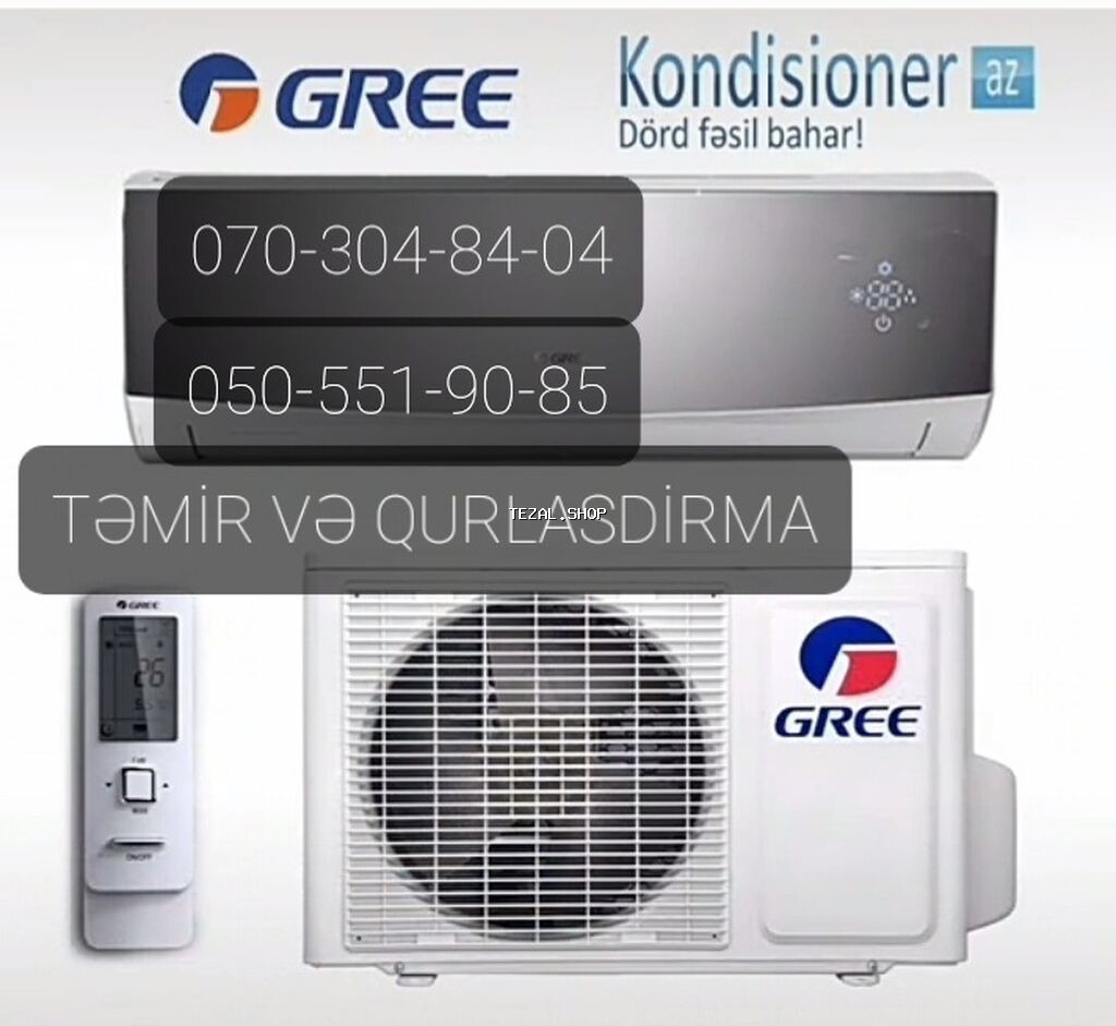 Kondisioner temiri alisi satisi 2 ci el kondisionerlər de var unvan