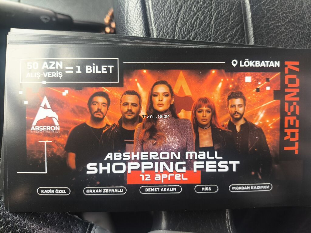 Absheron Mall Shopping Fest – Konsert biletləri Tədbir: - Konsert