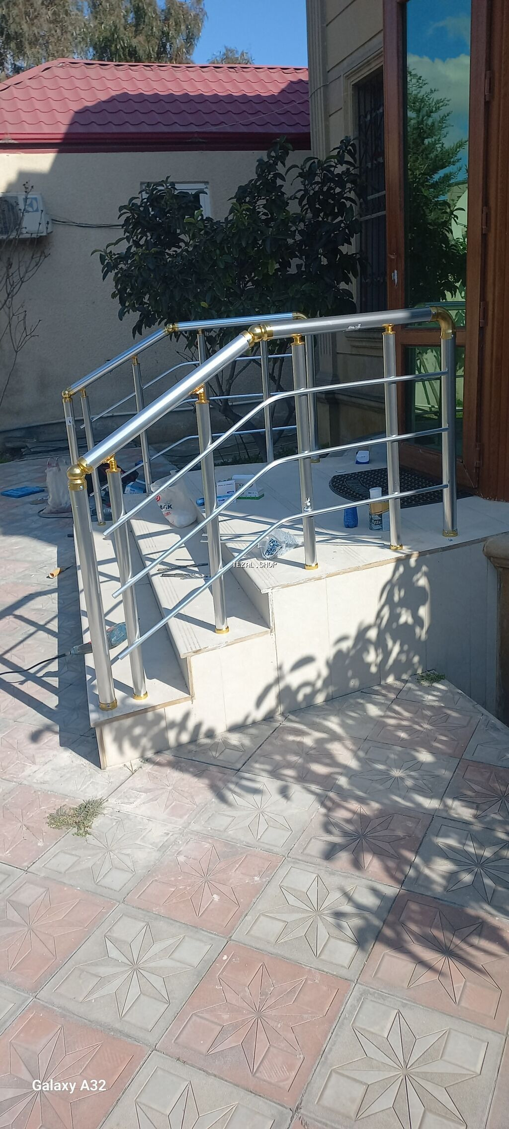 Almimum məhəccər paslanmayan polad məhəccər – pilləkən və eyvanlar