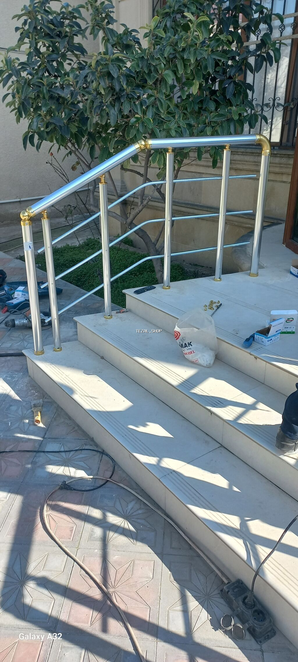 Almimum məhəccər paslanmayan polad məhəccər – pilləkən və eyvanlar - şəkil 3