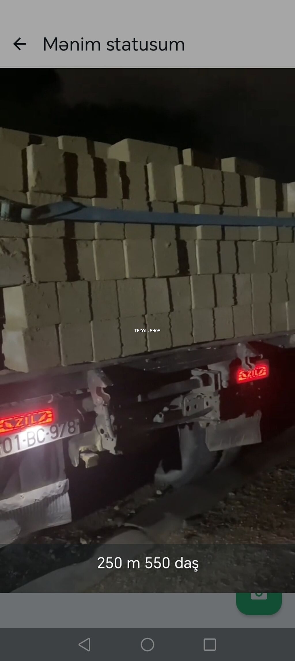 Təbii daş bloklar - Ölçü: təxmini 250 mm (uzunluq) -