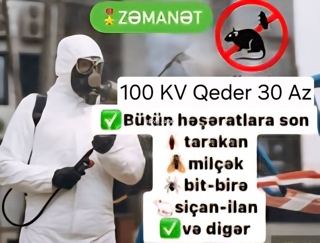 Dezinfeksiya, dezinseksiya | Taxtabiti, Birələr, Tarakanlar | Ofislər, Mənzillər, Evlər - şəkil 3