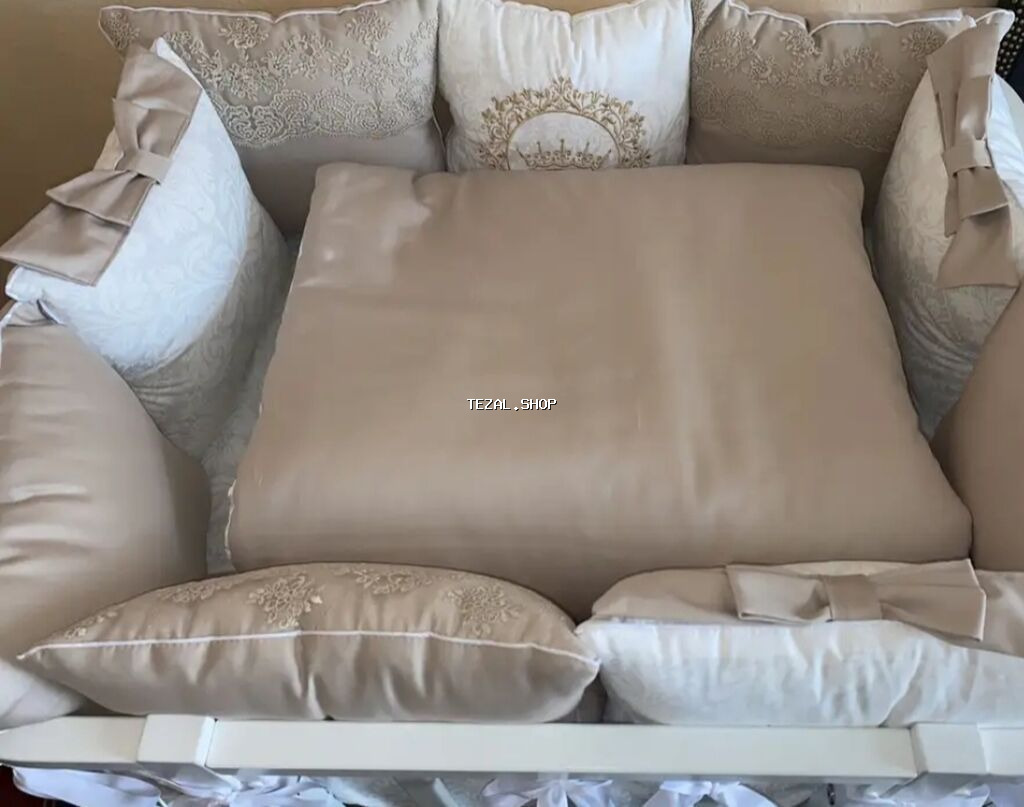 Beşik üçün tekstil dəsti - Asılqanna bır yerde - Dəst tərkibi