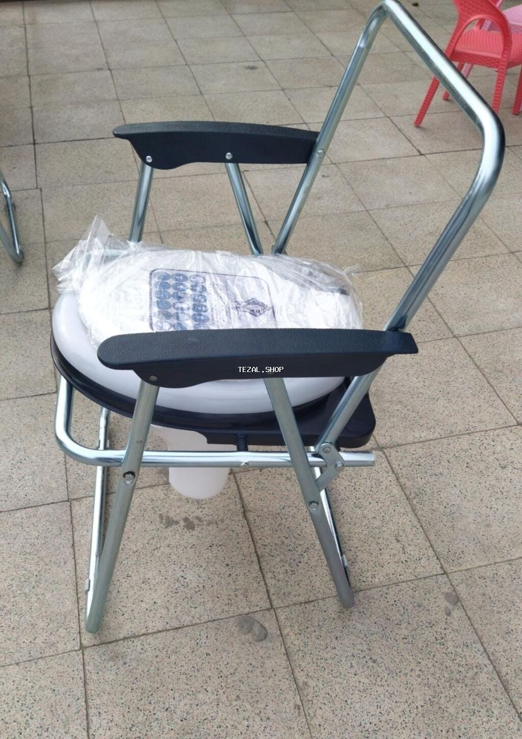 Xəstə və yaşlılar üçün karsok açılıb yığılır keyfiyyəti qalın demir - şəkil 2