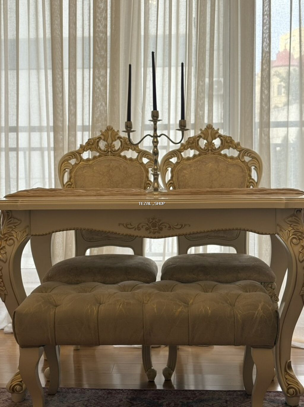 Qonaq otağı üçün, Yeni, Açılan, Kvadrat masa