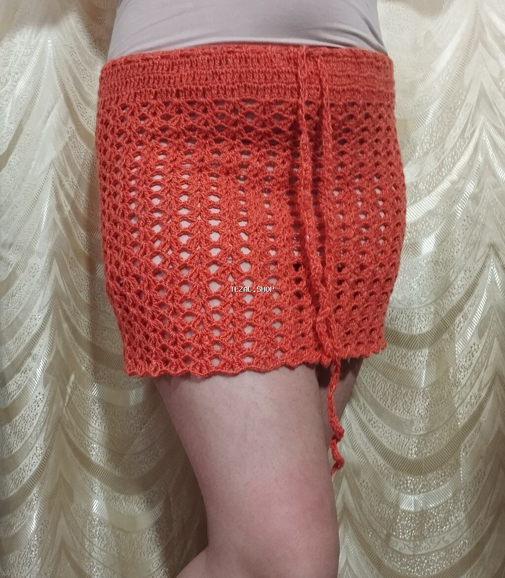 Krujeva toxunma mini ətək çimərlik pareosu, yay kombinləri üçün yüngül