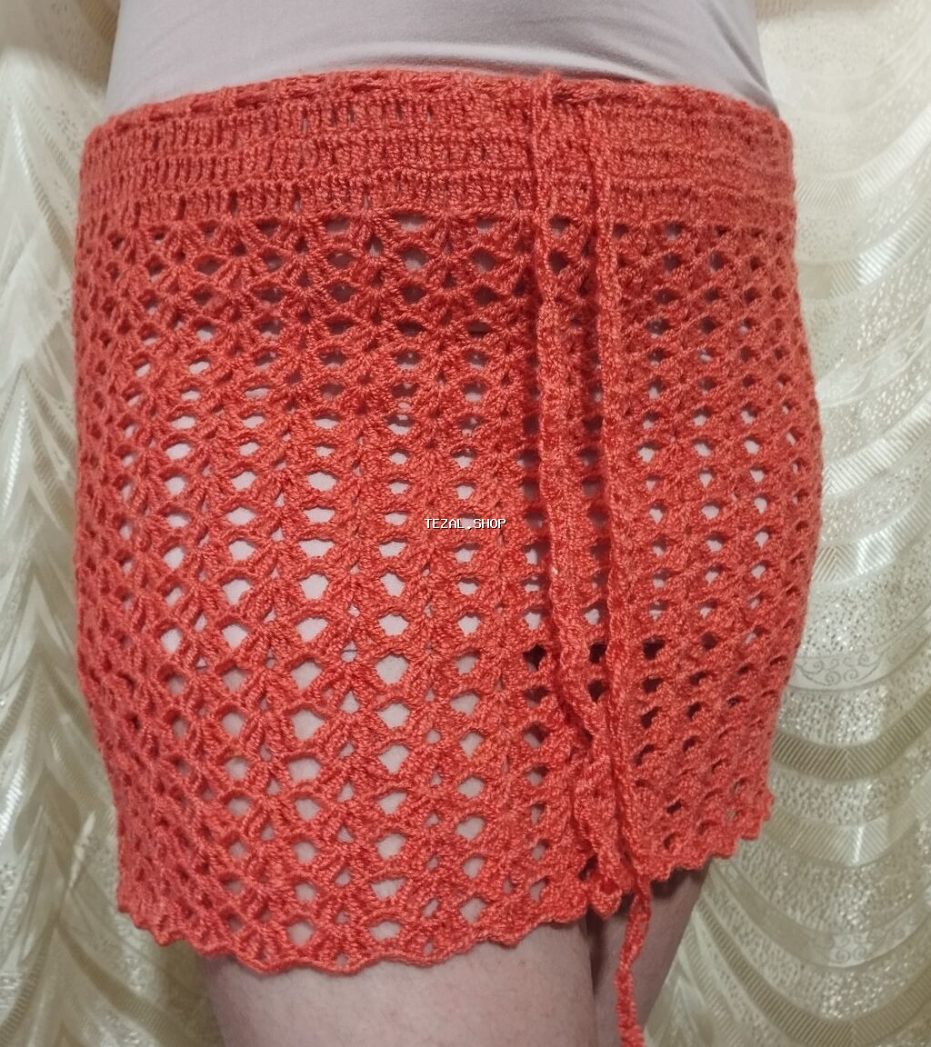 Krujeva toxunma mini ətək çimərlik pareosu, yay kombinləri üçün yüngül - şəkil 3