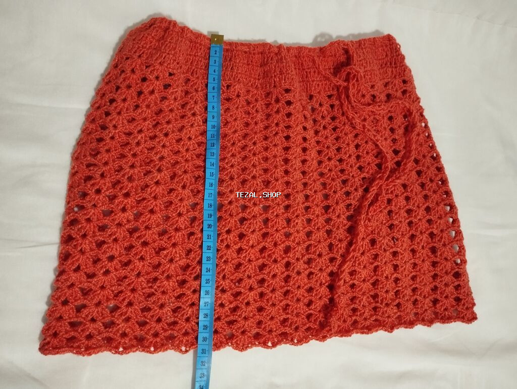 Krujeva toxunma mini ətək çimərlik pareosu, yay kombinləri üçün yüngül - şəkil 5