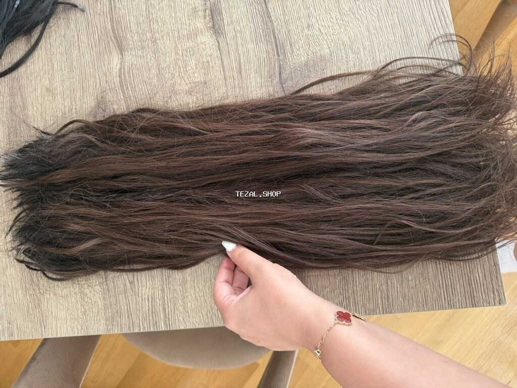 Qaynaq saçlar, Təbii, İşlənmiş - şəkil 4