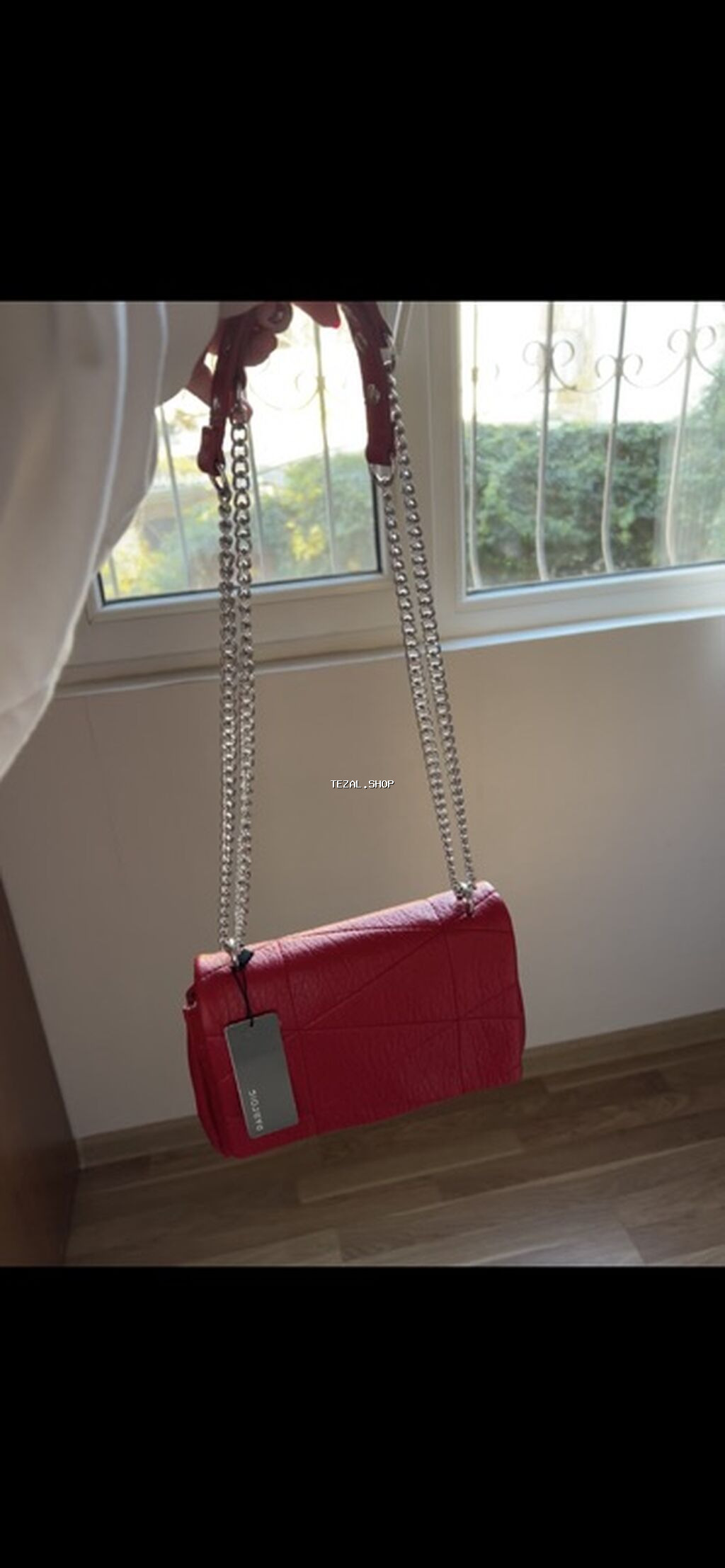 Parfois Qırmızı çiyin/çapraz çanta Yenidir - Material: teksturalı süni