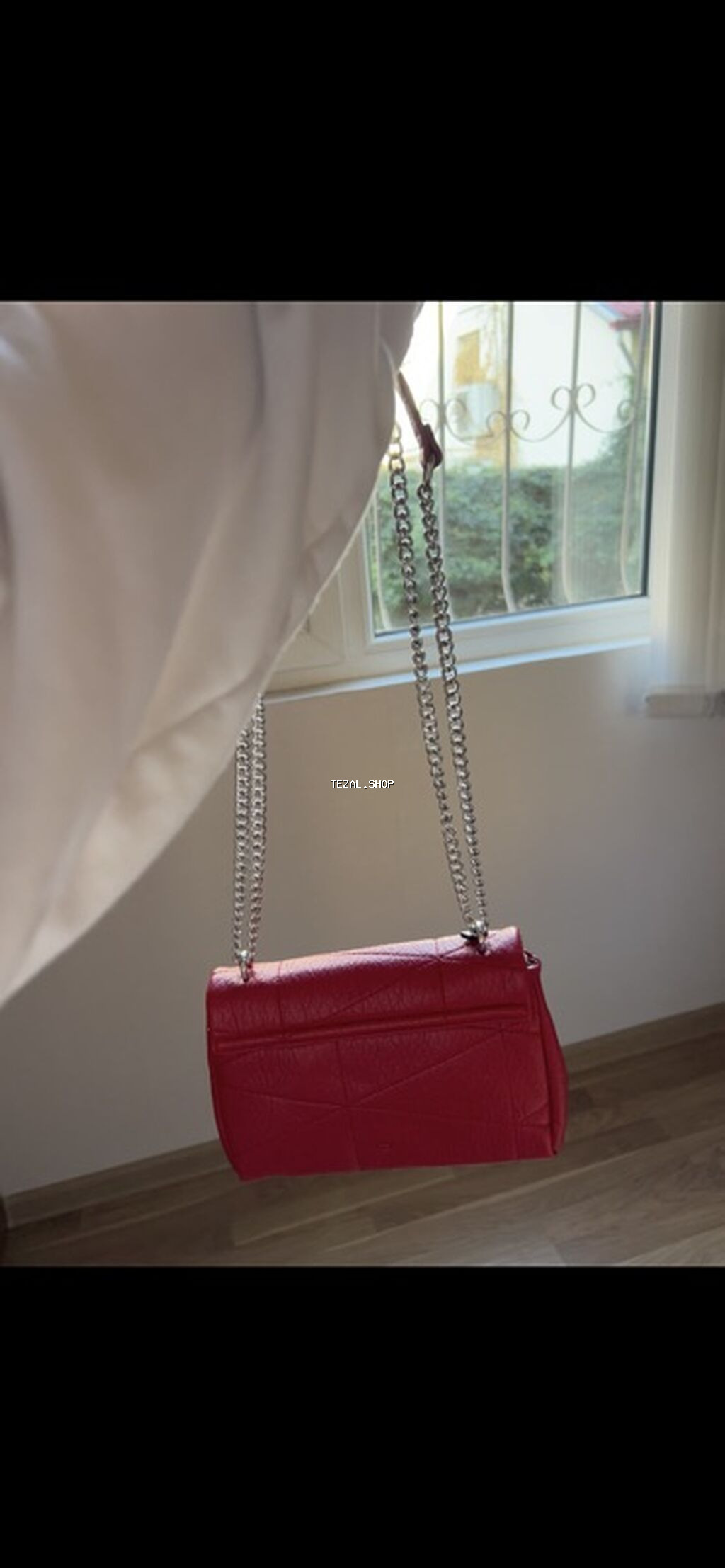 Parfois Qırmızı çiyin/çapraz çanta Yenidir - Material: teksturalı süni - şəkil 2