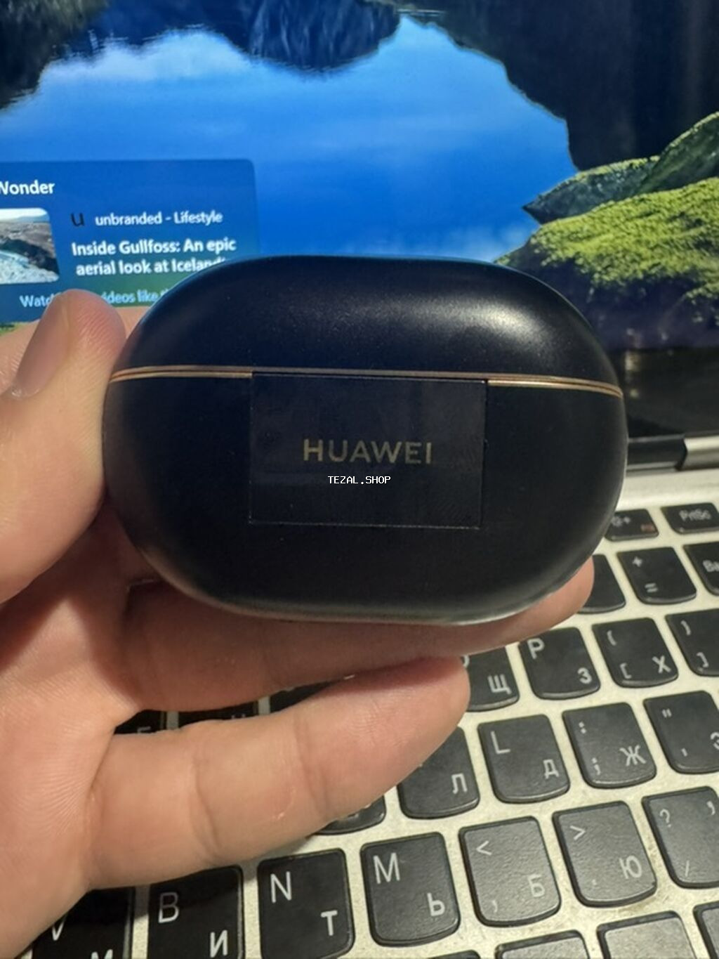 İşlənmiş Simsiz (Bluetooth) Qulaqcıqlar, Huawei, rəng - Qara - şəkil 3