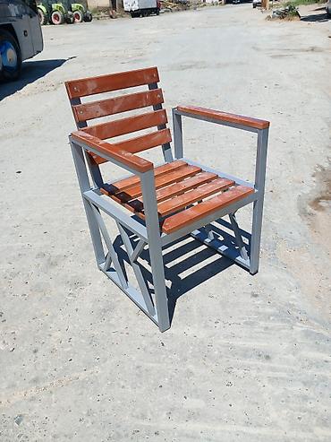 Metal karkaslı taxta mebellər - Bağ, həyət, terras və ictimai - şəkil 3