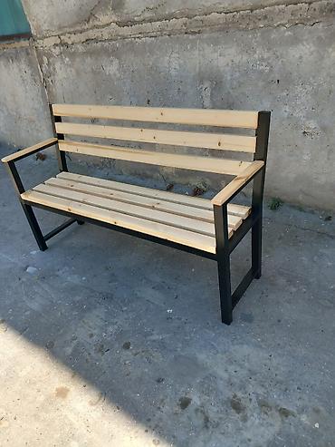 Metal karkaslı taxta mebellər - Bağ, həyət, terras və ictimai - şəkil 4