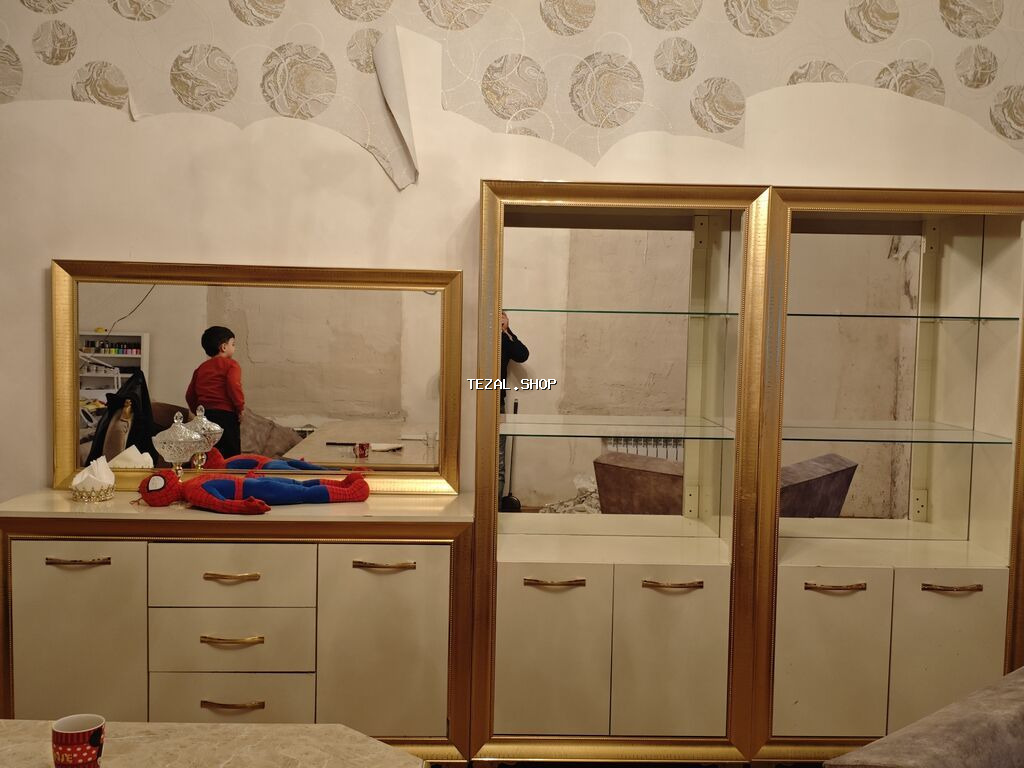 Qızılı çərçivəli qonaq otağı mebel dəsti Dəst tərkibi: - 2 ədəd - şəkil 4