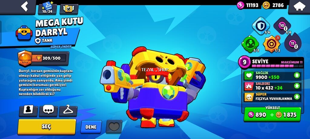 Brawl Stars hesabı – “TOXICTORNADO” Ümumi: - Kupa yolu: 4801 (III - şəkil 5