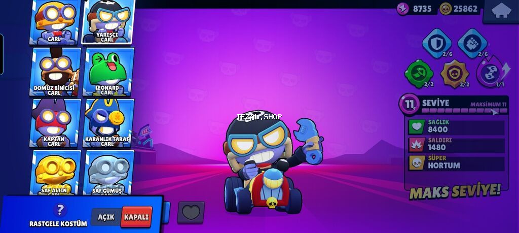 Brawl Stars hesabı – yüksək kuboklu və zəngin kontentli - Kupa yolu - şəkil 4