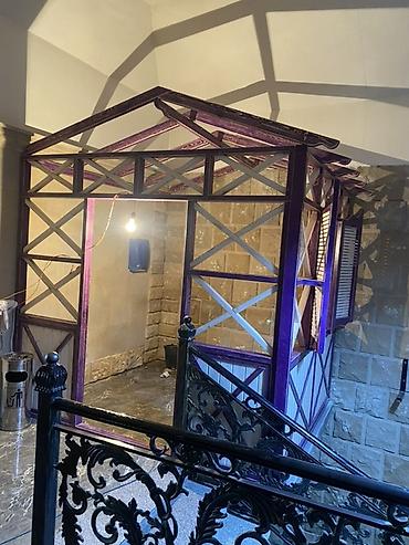 Açıq hava məkanları üçün dekorativ taxta pergola/pavilyon - şəkil 2