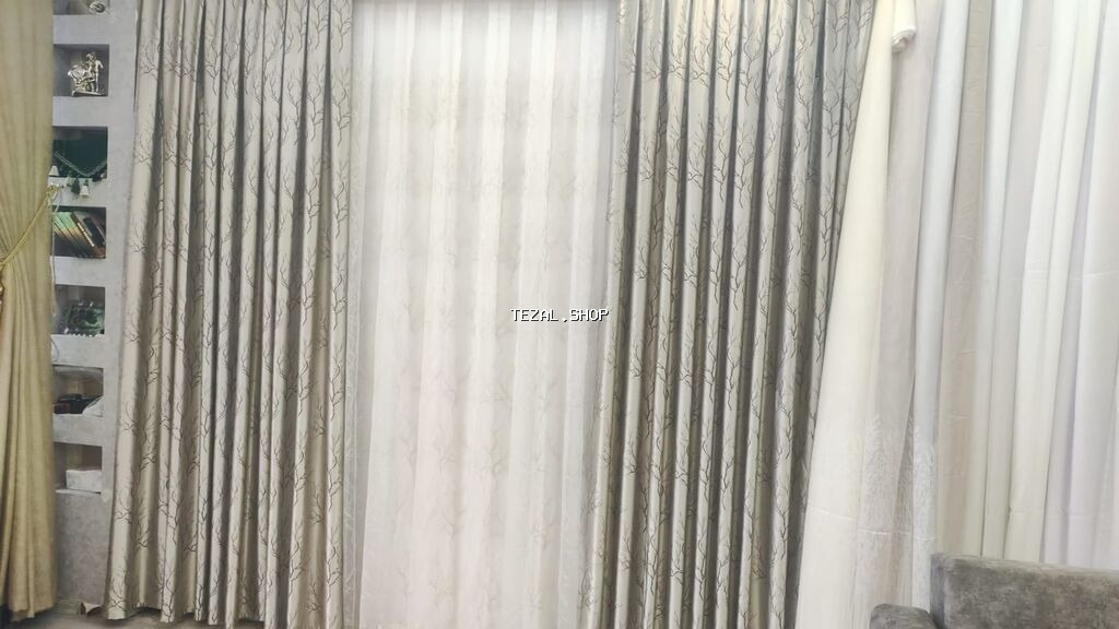 Yeni, Pərdə, rəng - Bej, Ödənişli çatdırılma