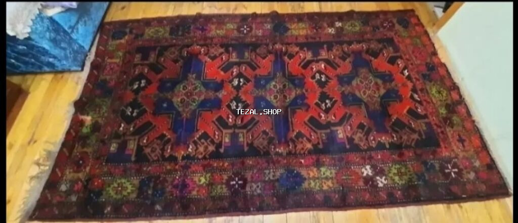 Təcili satilir. Qədimi Əl toxuması xalça - Tip: Şərq/Qafqaz üslublu - şəkil 2