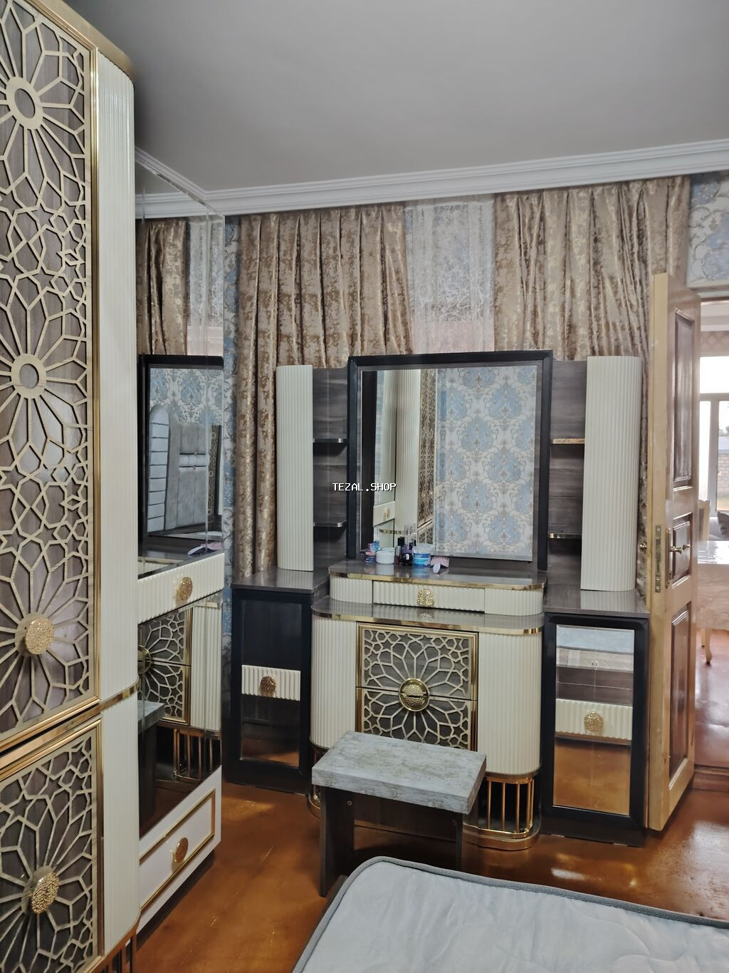 Klassik-lüks üslubda tam mebel dəsti satılır təcili. Şəkildə - şəkil 4