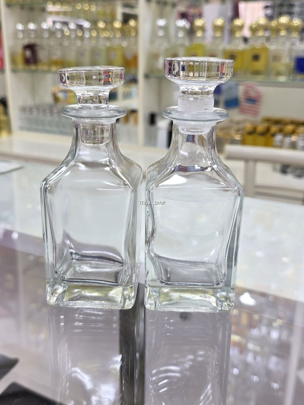 Şüşə ətir butılkaları – müxtəlif modellər - Material: qalın, şəffaf - şəkil 2