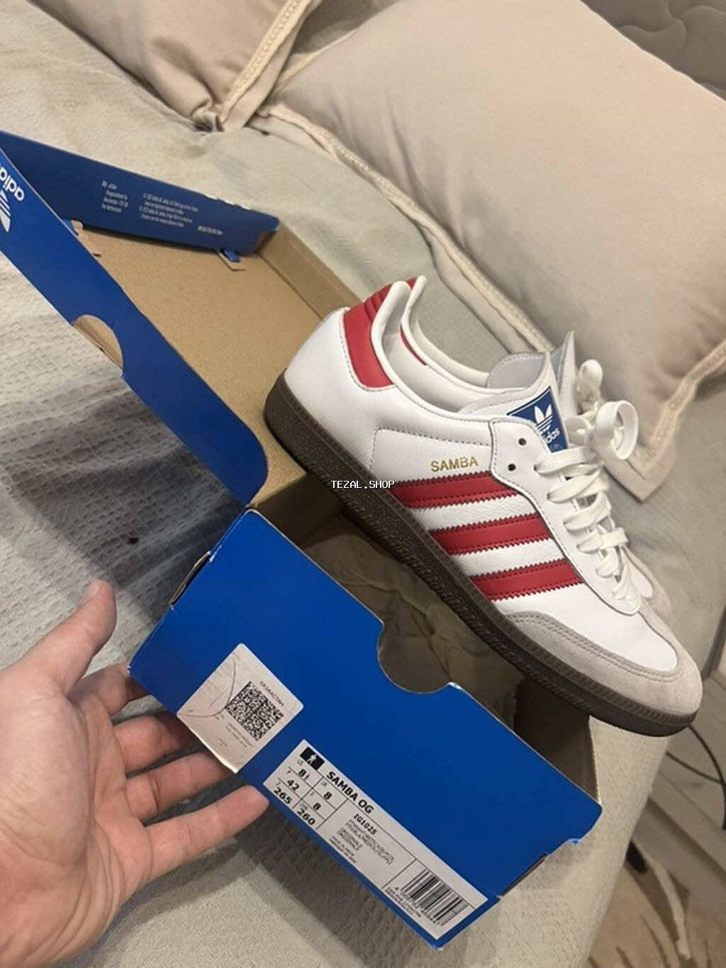 Adidas Samba OG idman ayaqqabısı Orijinal - Model: Samba OG - Rəng: ağ - şəkil 2