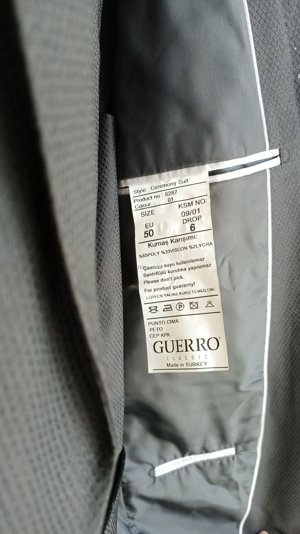 Kostyum, Demisezon, 5XL, rəng - Boz - şəkil 2