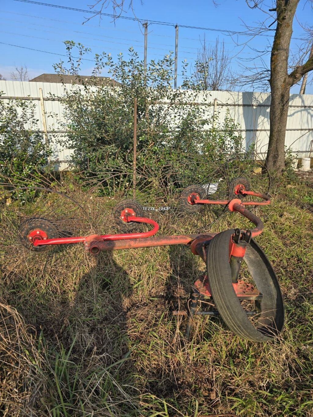 TƏCİLİ Satılır: mavi YMZ tipli təkərli traktor və qoşqu ot‑presi ot - şəkil 5