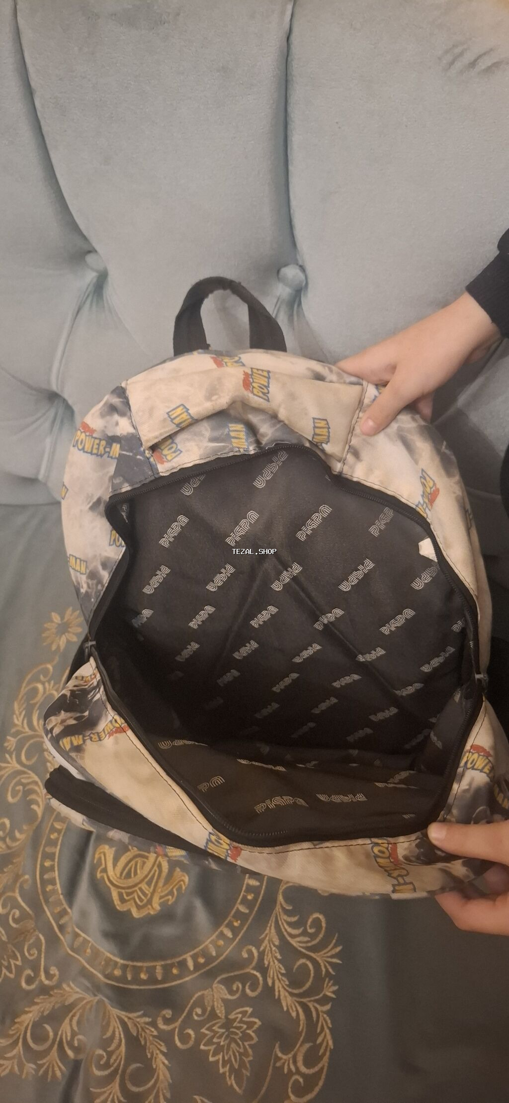 Uşaq üçün bel çantası – “POWER-MAN” dizaynı - Ön hissədə böyük - şəkil 2