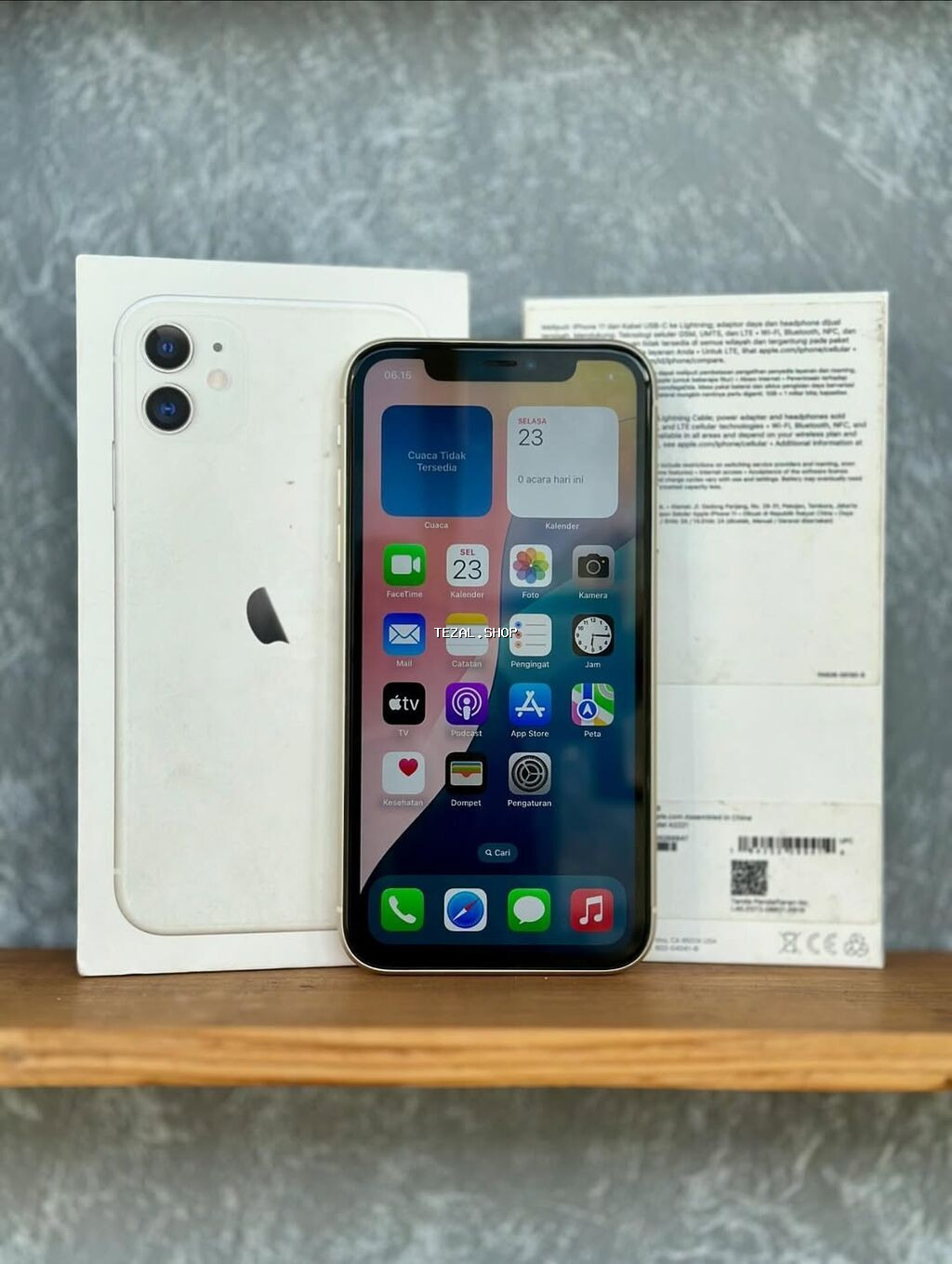 IPhone 11, 128 GB, Ağ, Zəmanət, Kredit, Simsiz şarj - şəkil 2