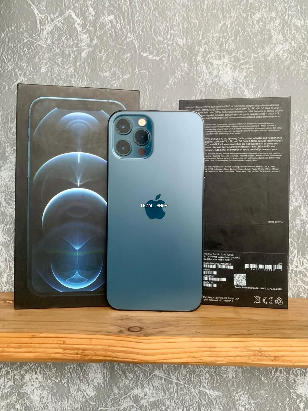 IPhone 12 Pro, 256 GB, Pacific Blue, Zəmanət, Kredit, Simsiz şarj