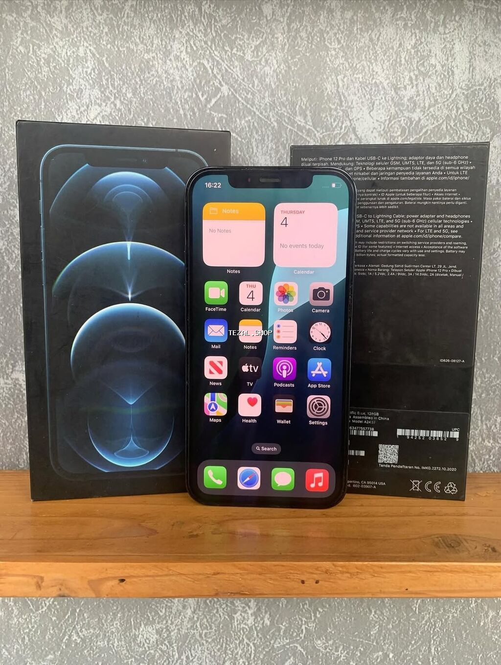 IPhone 12 Pro, 256 GB, Pacific Blue, Zəmanət, Kredit, Simsiz şarj - şəkil 2
