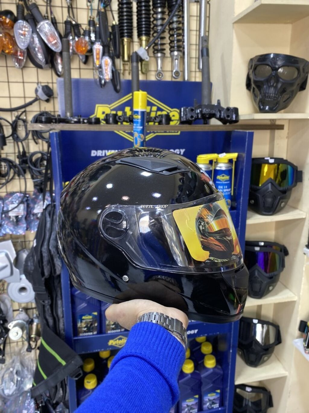 Tam üzlü motosiklet dəbilqəsi - Korpus: aerodinamik tam üzlü dizayn - şəkil 5