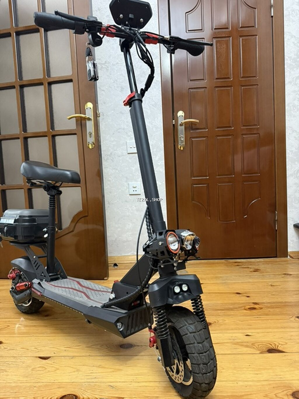 Elektrikli skuter – oturacaqlı, güclü işıqlandırma və əlavə - şəkil 5