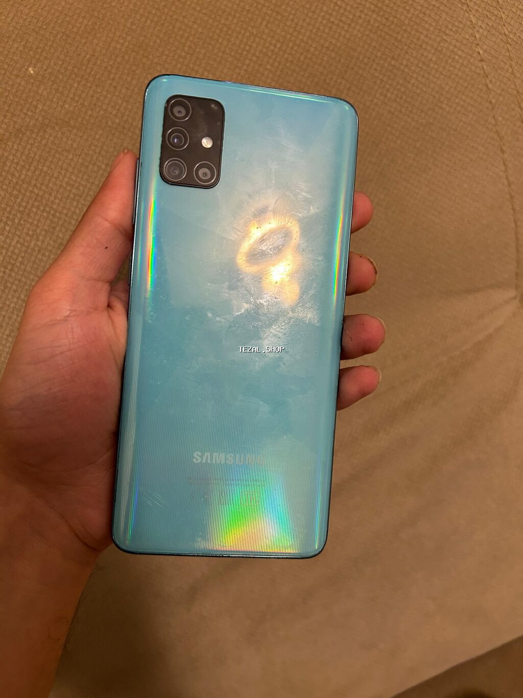 Samsung Galaxy A51, 64 GB, rəng - Göy, Sensor, Barmaq izi, İki sim kartlı