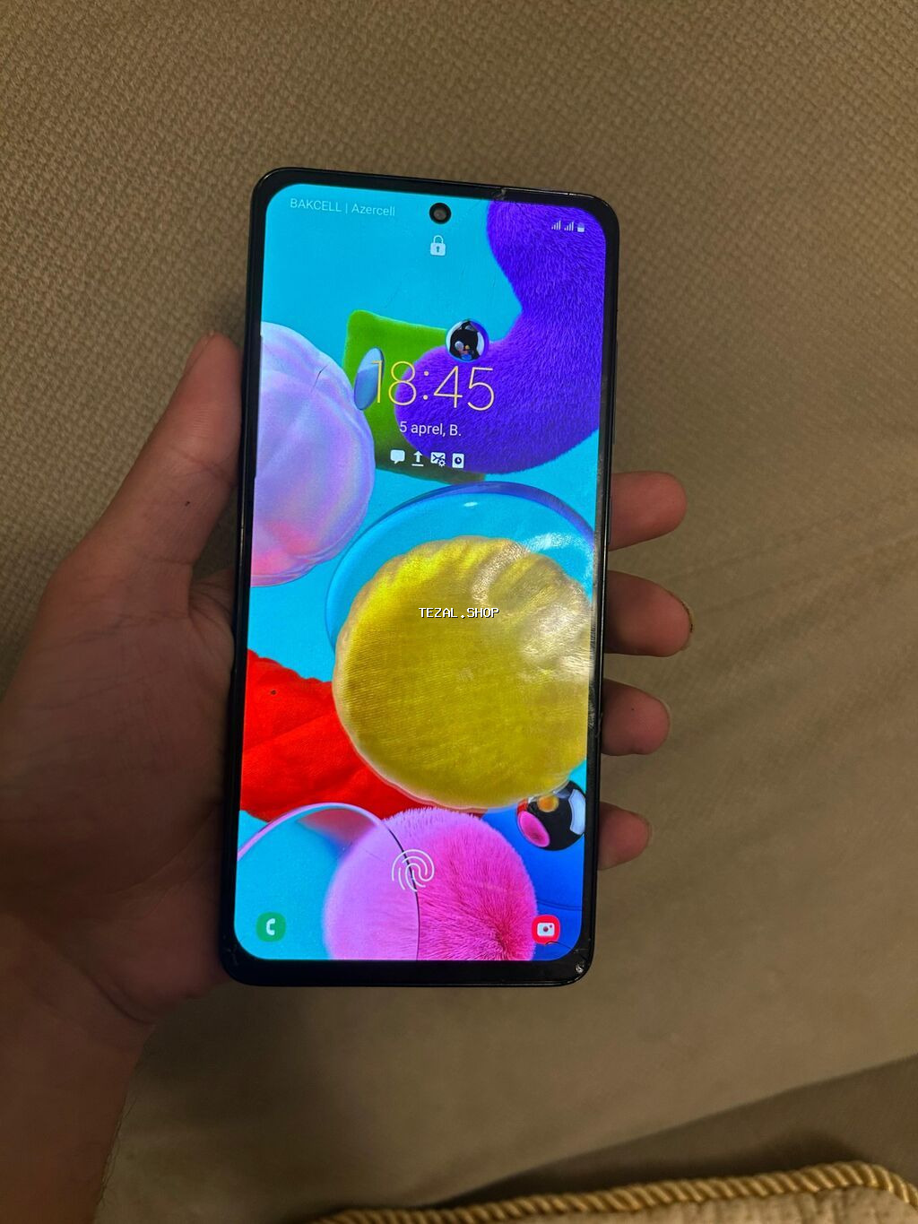 Samsung Galaxy A51, 64 GB, rəng - Göy, Sensor, Barmaq izi, İki sim kartlı - şəkil 2