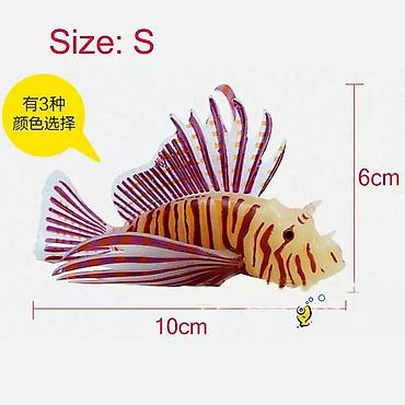 Akvarium üçün fosforlu silikon balıq fiqurları - şəkil 4