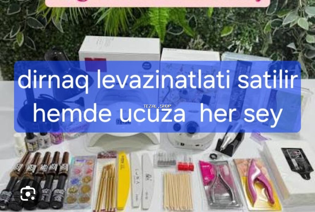 Dırnaq üçün tam ləvazimat dəsti razilasma yolu ile Paket tərkibi: -