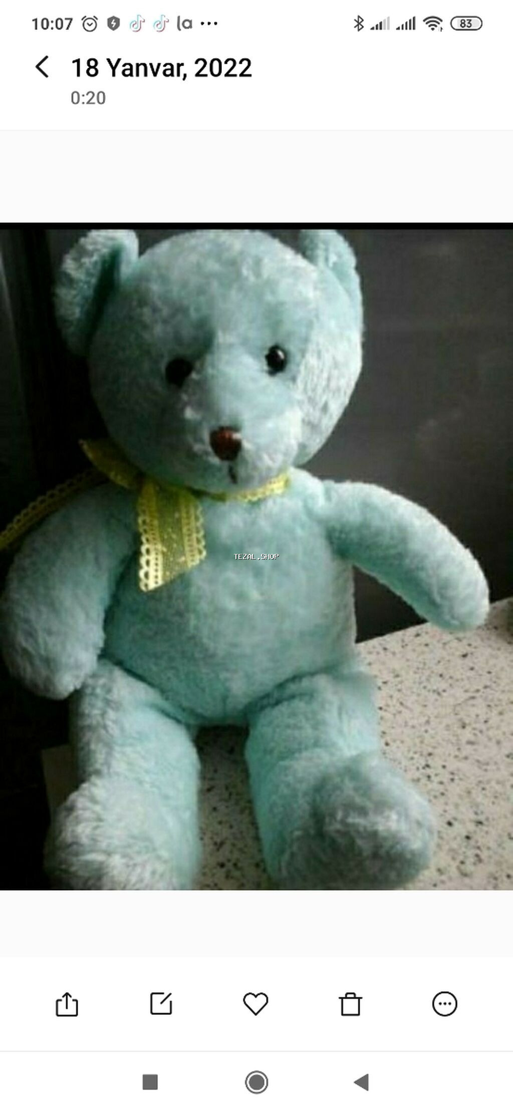 Mişka oyuncaq 15 man